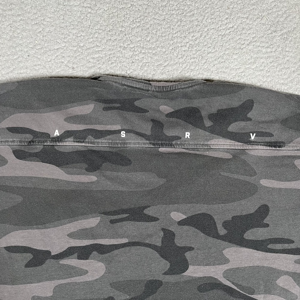 ASRV Shirt Mens Medium Black Camo DSG-0514 Athletic Gym Workout Casual Preppy‎ - Picture 12 of 12
